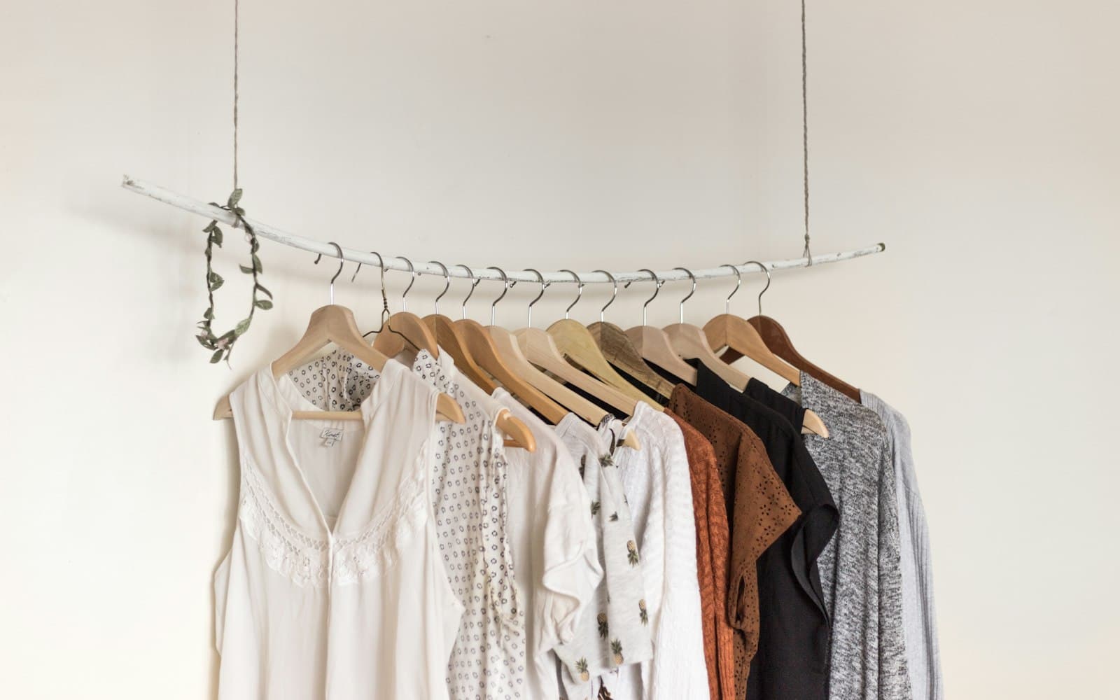 Clothes hanging in the PayGift collection