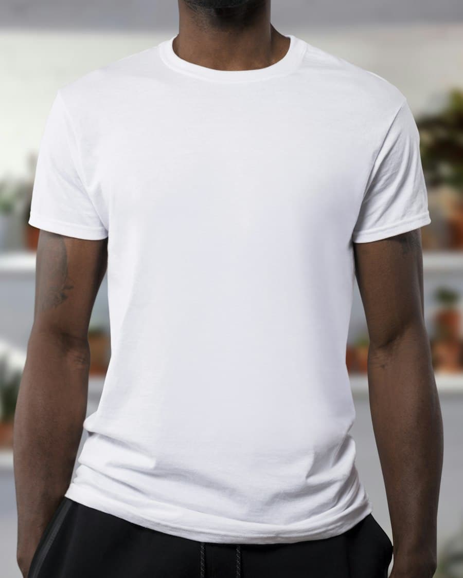 Classic White Crew Neck T-Shirt