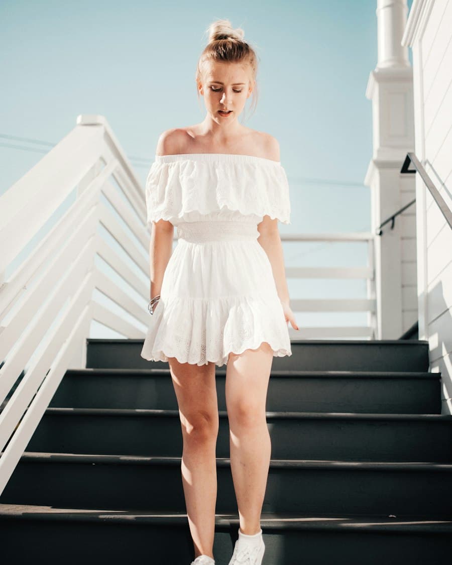 White Off-Shoulder Summer Dress